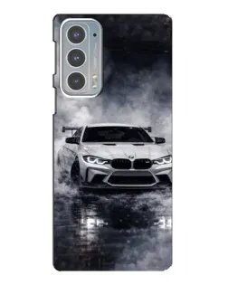 Чехол для Motorola Edge 20 с картинкой «BMW сквозь туман»