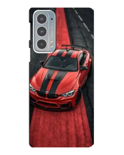 Чехол для Motorola Edge 20 с картинкой «BMW на красной дорожке»