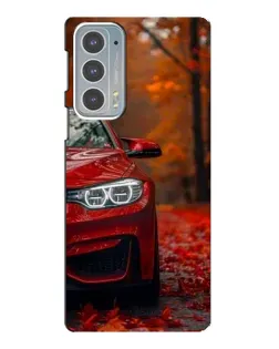 Чехол для Motorola Edge 20 с картинкой «Осенняя BMW M4»