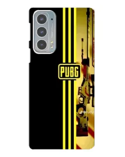 Чехол для Motorola Edge 20 с картинкой «PUBG — камуфляжный шлем»