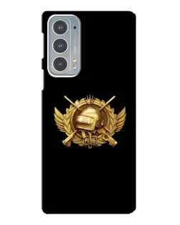Чехол для Motorola Edge 20 с картинкой «PUBG — оранжевый градиент»