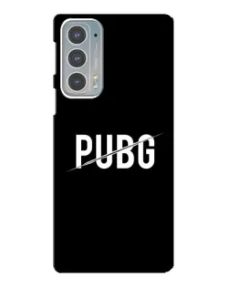 Чехол для Motorola Edge 20 с картинкой «PUBG — белый логотип»