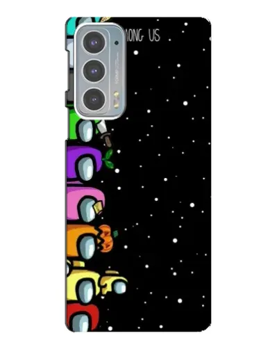 Чехол для Motorola Edge 20 с картинкой «Команда Among Us»