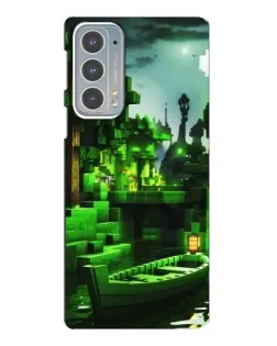 Чехол для Motorola Edge 20 с картинкой «Minecraft лесной пейзаж» Чехол для Motorola Edge 20 с картинкой «Minecraft лесной пейзаж»