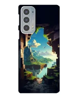 Чехол для Motorola Edge 20 с картинкой «Вид из пещеры» Чехол для Motorola Edge 20 с картинкой «Вид из пещеры»