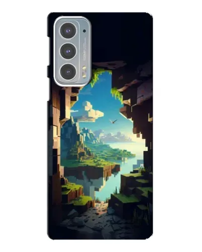 Чехол для Motorola Edge 20 с картинкой «Вид из пещеры»