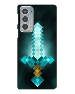 Чехол для Motorola Edge 20 с картинкой «Алмазный меч неон» Чехол для Motorola Edge 20 с картинкой «Алмазный меч неон»