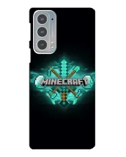 Чехол для Motorola Edge 20 с картинкой «Minecraft Diamond лого» Чехол для Motorola Edge 20 с картинкой «Minecraft Diamond лого»