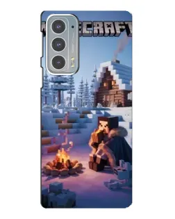 Чехол для Motorola Edge 20 с картинкой «Зимний Minecraft» Чехол для Motorola Edge 20 с картинкой «Зимний Minecraft»