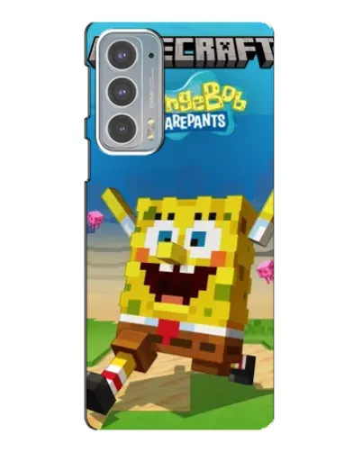 Чехол для Motorola Edge 20 с картинкой «Губка Боб Minecraft» Чехол для Motorola Edge 20 с картинкой «Губка Боб Minecraft»