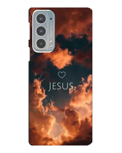 Чехол для Motorola Edge 20 с картинкой «Сияние Имени Jesus»