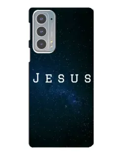 Чехол для Motorola Edge 20 с картинкой «Звездное небо Jesus»