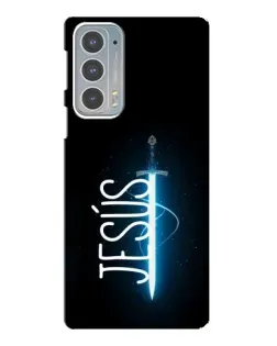 Чехол для Motorola Edge 20 с картинкой «Меч Духа Jesus»