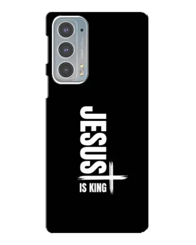 Чехол для Motorola Edge 20 с картинкой «Вертикаль веры Jesus»