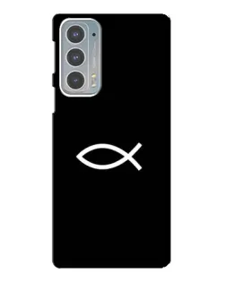 Чехол для Motorola Edge 20 с картинкой «Символ рыбы Jesus» Чехол для Motorola Edge 20 с картинкой «Символ рыбы Jesus»