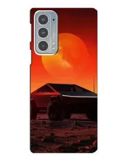 Чехол для Motorola Edge 20 с картинкой «Cybertruck на Марсе»