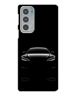 Чехол для Motorola Edge 20 с картинкой «Силуэт Tesla Night»