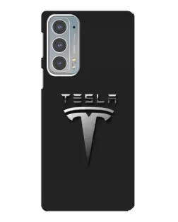 Чохол для Motorola Edge 20 з картинкою «Сталевий логотип Tesla» Чохол для Motorola Edge 20 з картинкою «Сталевий логотип Tesla»