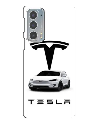 Чохол для Motorola Edge 20 з картинкою «Tesla White Style»