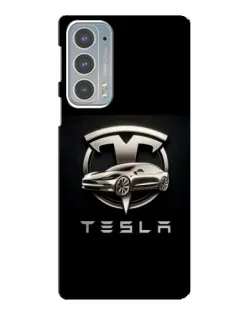 Чохол для Motorola Edge 20 з картинкою «Tesla — срібне авто» Чохол для Motorola Edge 20 з картинкою «Tesla — срібне авто»