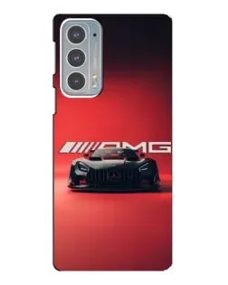 Чехол для Motorola Edge 20 с картинкой «Mercedes AMG — красная линия»