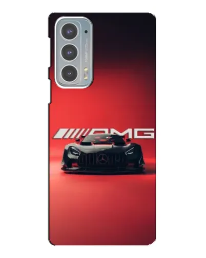 Чехол для Motorola Edge 20 с картинкой «Mercedes AMG — красная линия»
