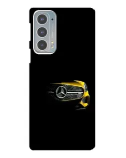 Чехол для Motorola Edge 20 с картинкой «Mercedes — ретро стиль»