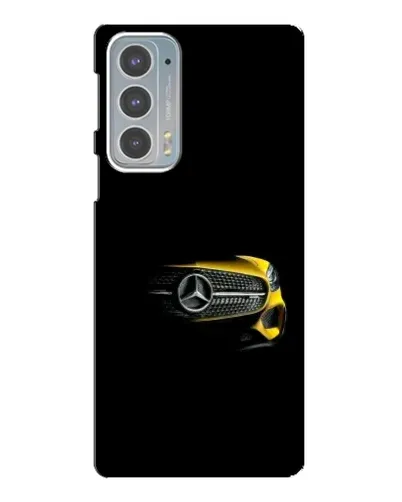 Чехол для Motorola Edge 20 с картинкой «Mercedes — ретро стиль»