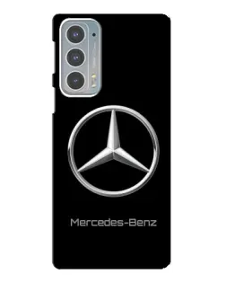 Чехол для Motorola Edge 20 с картинкой «Mercedes Silver Logo»