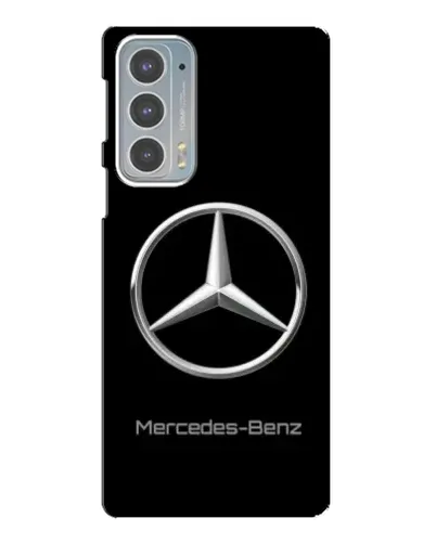 Чехол для Motorola Edge 20 с картинкой «Mercedes Silver Logo»