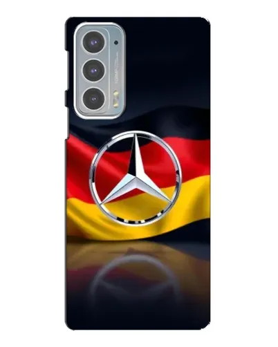 Чехол для Motorola Edge 20 с картинкой «Mercedes — флаг Германии»
