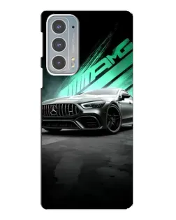 Чехол для Motorola Edge 20 с картинкой «Темный Mercedes AMG»