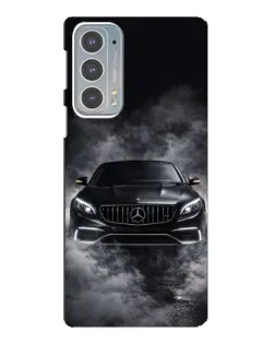 Чехол для Motorola Edge 20 с картинкой «Mercedes в дыму»