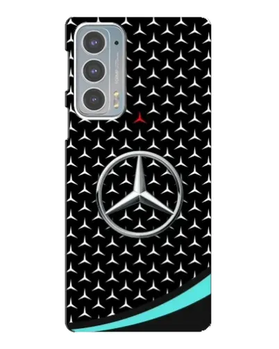Чехол для Motorola Edge 20 с картинкой «Mercedes — бирюзовый акцент»