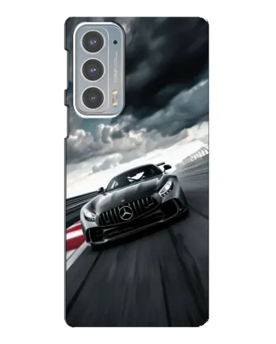 Чехол для Motorola Edge 20 с картинкой «Гоночный Mercedes AMG»