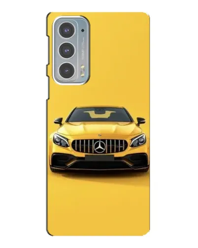 Чехол для Motorola Edge 20 с картинкой «Желтый Mercedes GT»