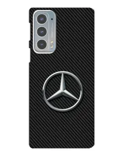 Чехол для Motorola Edge 20 с картинкой «Карбоновый Mercedes стиль»