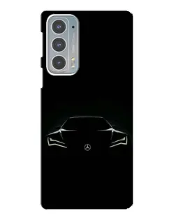 Чехол для Motorola Edge 20 с картинкой «Mercedes — силуэт авто»