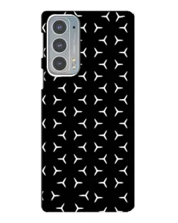 Чехол для Motorola Edge 20 с картинкой «Mercedes паттерн звезд»