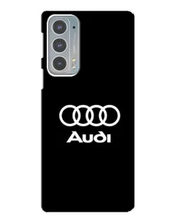 Чехол для Motorola Edge 20 с картинкой «Классическое лого Audi»