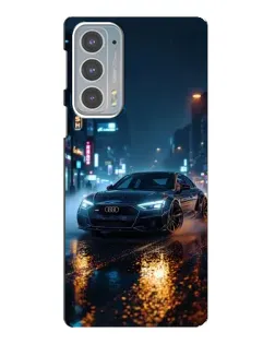 Чохол для Motorola Edge 20 з картинкою «Нічне місто та Audi» Чохол для Motorola Edge 20 з картинкою «Нічне місто та Audi»