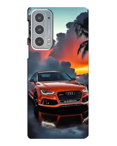 Чехол для Motorola Edge 20 с картинкой «Audi — закат» Чехол для Motorola Edge 20 с картинкой «Audi — закат»