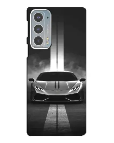 Чехол для Motorola Edge 20 с картинкой «Lamborghini симметрия дорог»