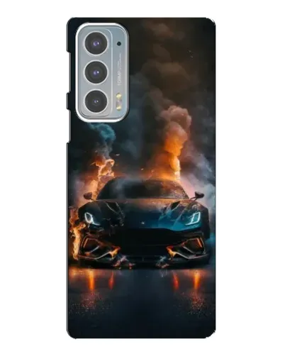 Чехол для Motorola Edge 20 с картинкой «Lamborghini дымная эстетика»