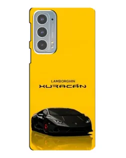 Чехол для Motorola Edge 20 с картинкой «Lamborghini Huracan черный»