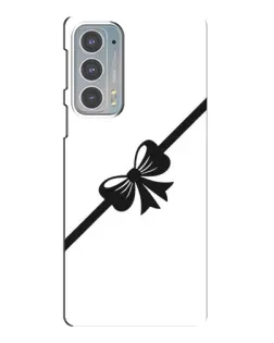 Чехол для Motorola Edge 20 с картинкой «Диагональный бант»