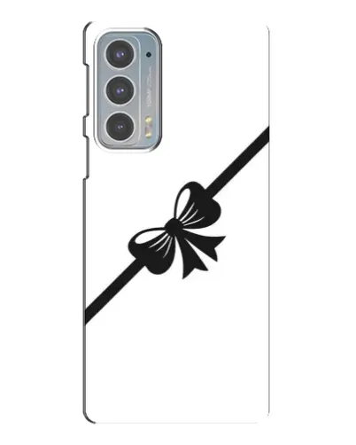 Чехол для Motorola Edge 20 с картинкой «Диагональный бант»
