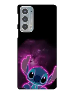 Чехол для Motorola Edge 20 с картинкой «Неоновый Stitch»