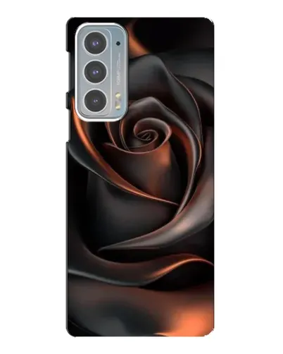 Чехол для Motorola Edge 20 с картинкой «Шелковая черная роза» Чехол для Motorola Edge 20 с картинкой «Шелковая черная роза»