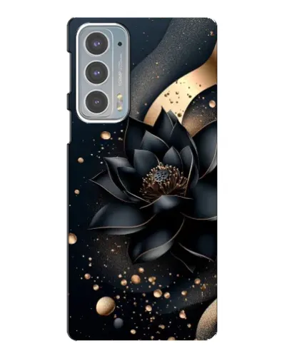 Чехол для Motorola Edge 20 с картинкой «Черный лотос» Чехол для Motorola Edge 20 с картинкой «Черный лотос»
